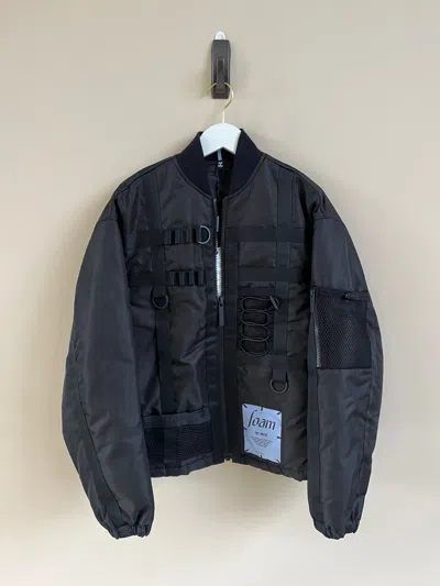 Pre-owned Alexander Mcqueen Bondage Bomber Jacket In Black