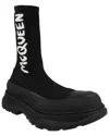 Alexander Mcqueen Sock-style Logo-print Boots