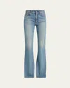 Alexander Mcqueen Boot-cut Leg Denim Pants In Indigoivy