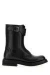 Alexander Mcqueen Boot S.leather In Black