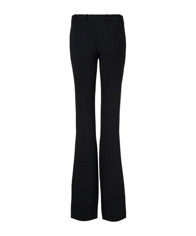 Alexander Mcqueen Bootcut Casual Pants In Black