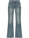Alexander Mcqueen Boot-cut Leg Denim Pants In Blue