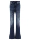Alexander Mcqueen Bootcut Jeans Blue In Blue