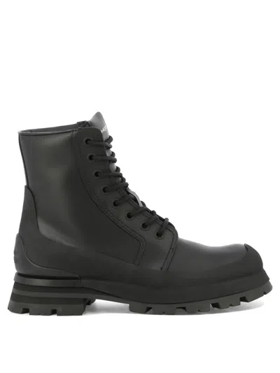 Alexander Mcqueen Leather Boots