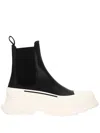Alexander Mcqueen Chunky Outsole Cap Toe Chelsea Boots
