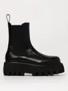 Alexander Mcqueen Leather Boots In Black