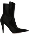 Alexander Mcqueen 105mm Suede Ankle Boots In Black