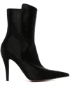 Alexander Mcqueen 105mm Suede Ankle Boots In Black