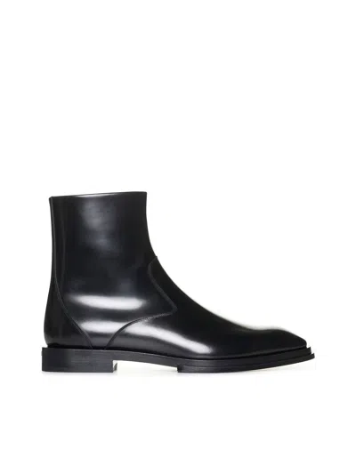 Alexander Mcqueen Slash Chelsea Boot In Black
