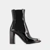 Alexander Mcqueen Alexander Mc Queen Punk 90mm Leather Chelsea Boots In Black