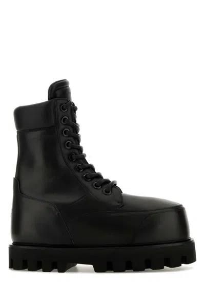 Alexander Mcqueen Parachute And Ankle Boots In Black