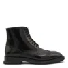 Alexander Mcqueen Leather Ankle Boot In Black