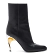 Alexander Mcqueen Leather Armadillo An In Black/silver/gold