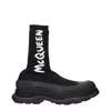 Alexander Mcqueen Sock-style Logo-print Boots