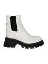 Alexander Mcqueen Boots White In White