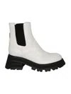 Alexander Mcqueen Boots White In White