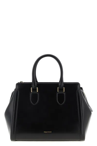 Alexander Mcqueen Borsa A Mano 'birdee' Grande In Black
