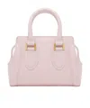 Alexander Mcqueen Mini Leather Birdee Cross-body Bag In Pink