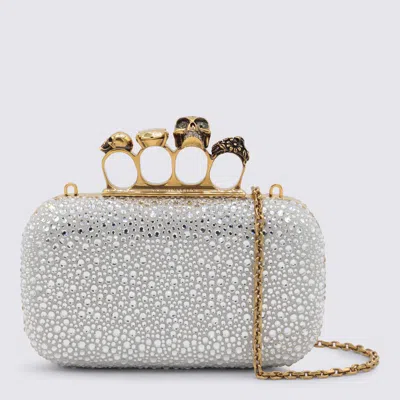 Alexander Mcqueen Mcqueen 'knuckle' Clutch In Silver