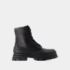 Alexander Mcqueen Bottines Wander -  - Cuir - Noir In Black