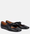 Alexander Mcqueen Women's Twist Detailing Ballet Flats In Black