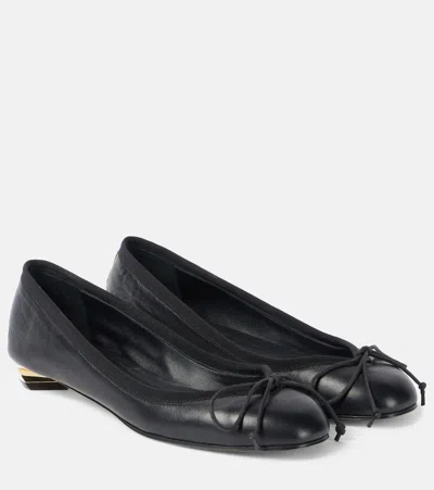 Alexander Mcqueen Bow-detail Leather Pumps In Black