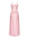 Alexander Mcqueen Bow-detail Maxi Slip Dress In Purple