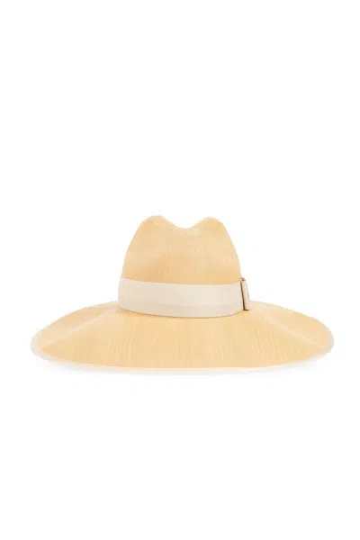 Alexander Mcqueen Bow-detailed Wide Brim Trilby
