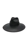 Alexander Mcqueen Bow-detailing Trilby In Black