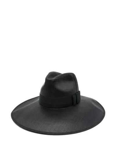 Alexander Mcqueen Bow-detailing Trilby In Black