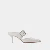 Alexander Mcqueen Punk Buckle Mule In Multicolor