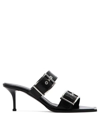 Alexander Mcqueen "boxcar" Sandals In Black