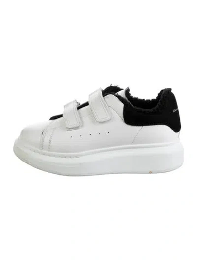 Pre-owned Alexander Mcqueen Kids' Boys' Leather Low Top Sneakers In White