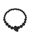Alexander Mcqueen Alexandar Mcqueen Skull Ball Bracelet In Black