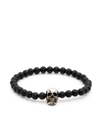 ALEXANDER MCQUEEN SKULL BEADED BRACELET