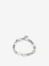 Alexander Mcqueen Skull And Pearl Bracelet In White