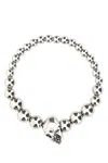 Alexander Mcqueen Silver Metal Bracelet In Silver