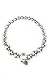 Alexander Mcqueen Silver Metal Bracelet In Silver