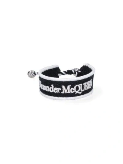 Alexander Mcqueen Bracelets In Black Wh