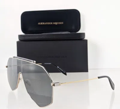 Pre-owned Alexander Mcqueen Brand Authentic  Sunglasses Am 0138 Silver 003 99mm Frame In Gray