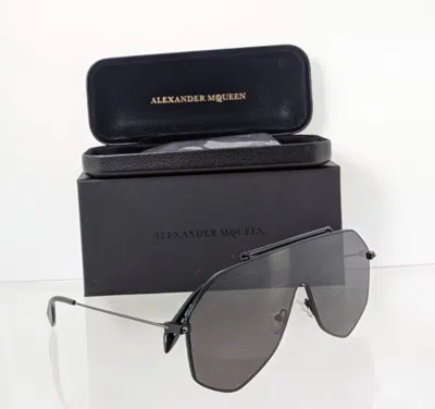 Pre-owned Alexander Mcqueen Brand Authentic  Sunglasses Mq 0138 Black 001 99mm Frame In Gray