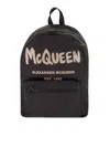 Alexander Mcqueen Alexander Mc Queen Graffiti Metropolitan Backpack In Black