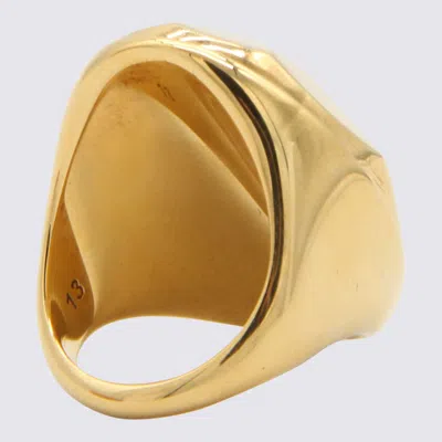 Alexander Mcqueen Brass Ring In Golden