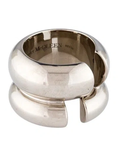 Pre-owned Alexander Mcqueen Broken Ring In Multi
