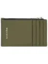 Alexander Mcqueen Brown Calf Skin Wallets In Green