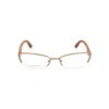 Alexander Mcqueen Brown Metal Frames In Gold