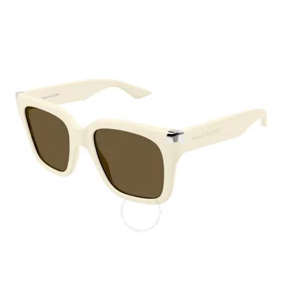 Alexander Mcqueen Brown Square Ladies Sunglasses Am0440s 004 53