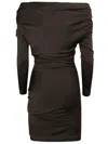 Alexander Mcqueen Brown Stretch Jersey Minidress In Brown