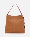 Alexander Mcqueen Adjustable Strap Leather Shoulder Bag In Brown