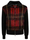 Alexander Mcqueen Cardigan Mcqueen Men Color Black In Black/red/yellow